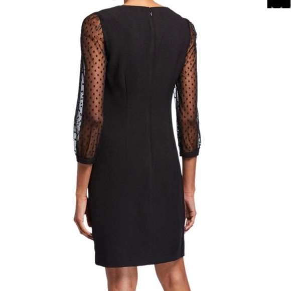 Karl Lagerfeld Paris, Black Cocktail Dress, long sleeves. Fully lined - Picture 9 of 9